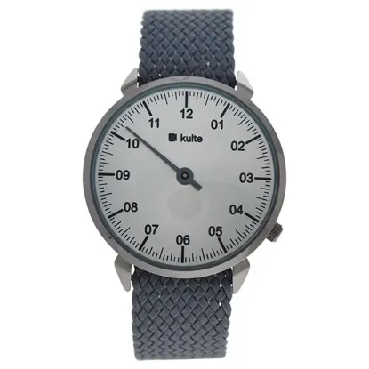 Picture of KUTPGR Mister - Silver/Grey Nylon Strap Watch by Kulte for Unisex - 1 Pc Watch