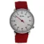 Picture of KUTPR Silver/Red Nylon Strap Watch by Kulte for Unisex - 1 Pc Watch
