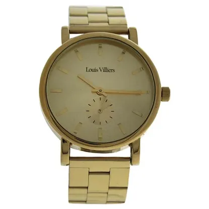 Picture of LV2070 Gold Stainless Steel Bracelet Watch by Louis Villiers for Unisex - 1 Pc Watch