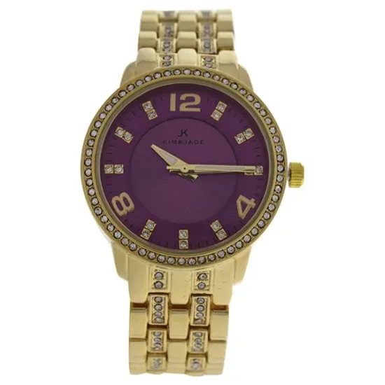 Picture of 2031L-2P Gold Stainless Steel Bracelet Watch by Kim & Jade for Women - 1 Pc Watch