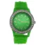 Picture of 2032L-GN Green Silicone Strap Watch by Kim & Jade for Women - 1 Pc Watch