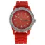 Picture of 2032L-R Orange Silicone Strap Watch by Kim & Jade for Women - 1 Pc Watch