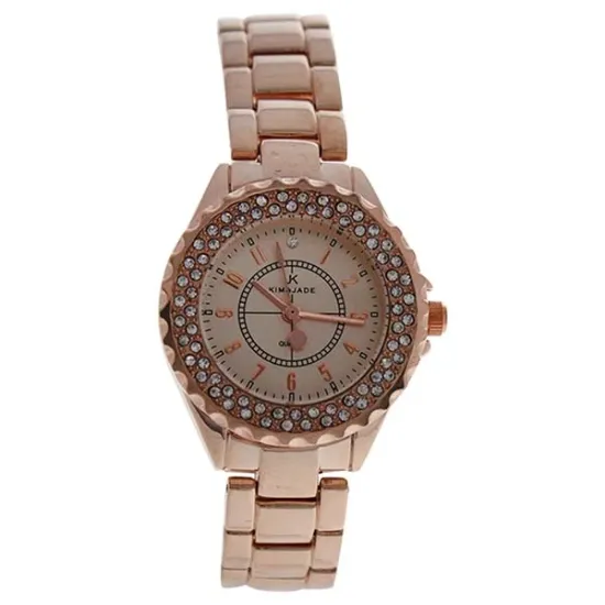 Picture of 2033L GPGP Rose Gold Stainless Steel Bracelet Watch by Kim & Jade for Women - 1 Pc Watch