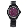 Picture of 2033L-BP Black Stainless Steel Bracelet Watch by Kim & Jade for Women - 1 Pc Watch
