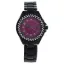 Picture of 2033L-BP Black Stainless Steel Bracelet Watch by Kim & Jade for Women - 1 Pc Watch
