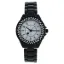 Picture of 2033L-BW Black Stainless Steel Bracelet Watch by Kim & Jade for Women - 1 Pc Watch