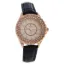Picture of 2033L-GPBLGP Rose Gold/Black Leather Strap Watch by Kim & Jade for Women - 1 Pc Watch