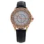 Picture of 2033L-GPBLW Rose Gold/Black Leather Strap Watch by Kim & Jade for Women - 1 Pc Watch