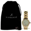 Picture of 2033L-GW Gold Stainless Steel Bracelet Watch by Kim & Jade for Women - 1 Pc Watch