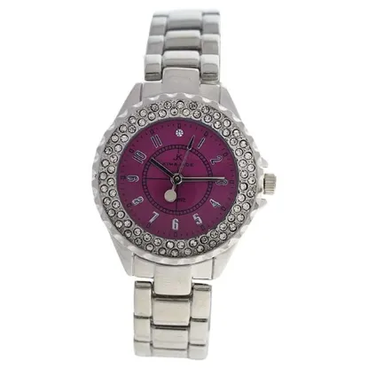 Picture of 2033L-SP Silver Stainless Steel Bracelet Watch by Kim & Jade for Women - 1 Pc Watch