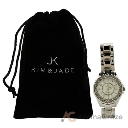 Picture of 2033L-SS Silver Stainless Steel Bracelet Watch by Kim & Jade for Women - 1 Pc Watch
