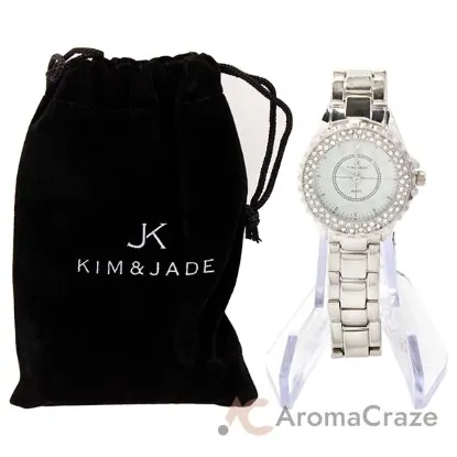 Picture of 2033L-SW Silver Stainless Steel Bracelet Watch by Kim & Jade for Women - 1 Pc Watch