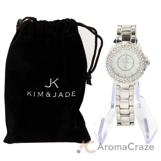Picture of 2033L-SW Silver Stainless Steel Bracelet Watch by Kim & Jade for Women - 1 Pc Watch