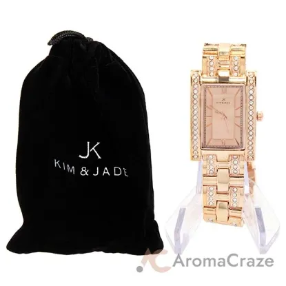 Picture of 2060L-GPGP Rose Gold Stainless Steel Bracelet Watch by Kim & Jade for Women - 1 Pc Watch