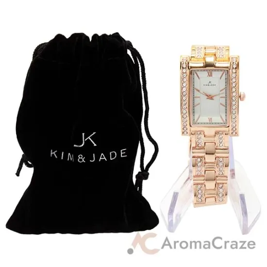 Picture of 2060L-GPW Rose Gold Stainless Steel Bracelet Watch by Kim & Jade for Women - 1 Pc Watch