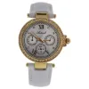 Picture of AL0519-05 Gold/White Leather Strap Watch by Antoneli for Women - 1 Pc Watch