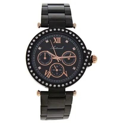 Picture of AL0519-14 Black Stainless Steel Bracelet Watch by Antoneli for Women - 1 Pc Watch