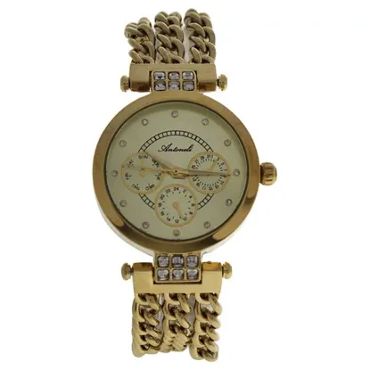 Picture of AL0704-03 Gold Stainless Steel Bracelet Watch by Antoneli for Women - 1 Pc Watch