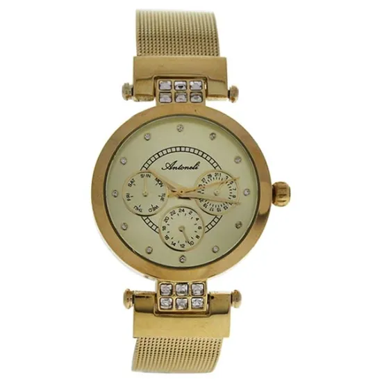 Picture of AL0704-06 Gold Stainless Steel Bracelet Watch by Antoneli for Women - 1 Pc Watch