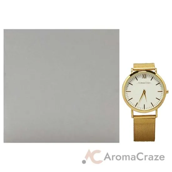 Picture of AO-130 Distrig - Gold Stainless Steel Mesh Bracelet Watch by Andreas Osten for Women - 1 Pc Watch