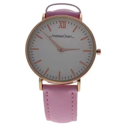 Picture of AO-161 Pure - Rose Gold/Light Pink Leather Strap Watch by Andreas Osten for Women - 1 Pc Watch