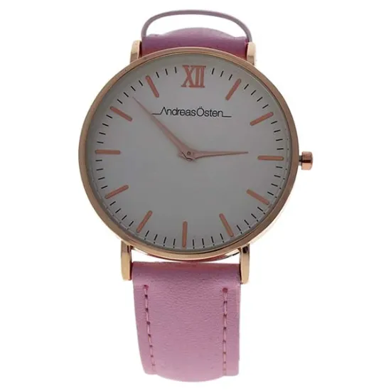 Picture of AO-161 Pure - Rose Gold/Light Pink Leather Strap Watch by Andreas Osten for Women - 1 Pc Watch