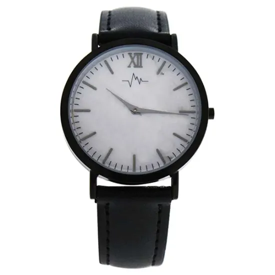 Picture of AO-180 Hygge - Marble Dial/Black Leather Strap Watch by Andreas Osten for Women - 1 Pc Watch