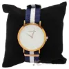 Picture of AO-19 Somand - Rose Gold-Navy Blue-White Nylon Strap Watch by Andreas Osten for Women - 1 Pc Watch