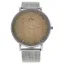 Picture of AO-193 Hygge - Silver/Wood Stainless Steel Mesh Bracelet Watch by Andreas Osten for Women - 1 Pc Watch