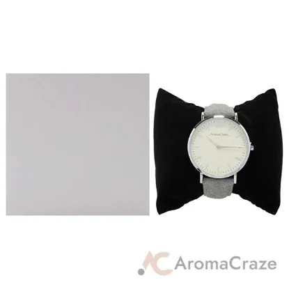 Picture of AO-194 Toutes - Silver-Grey Tweed Leather Strap Watch by Andreas Osten for Women - 1 Pc Watch