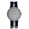 Picture of AO-21 - Silver-Blue and White Nylon Strap Watch by Andreas Osten for Women - 1 Pc Watch