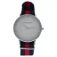 Picture of AO-61 Somand - Silver/Navy Blue-Red Nylon Strap Watch by Andreas Osten for Women - 1 Pc Watch