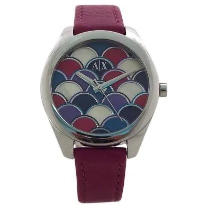 Picture of AX5523 Geo Purple Leather Watch by Armani Exchange for Women - 1 Pc Watch