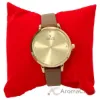 Picture of CRB005 La Basic - Gold-Brown Leather Strap Watch by Charlotte Raffaelli for Women - 1 Pc Watch