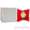 Picture of CRB005 La Basic - Gold-Brown Leather Strap Watch by Charlotte Raffaelli for Women - 1 Pc Watch