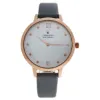 Picture of CRB009 La Basic - Rose Gold/Grey Leather Strap Watch by Charlotte Raffaelli for Women - 1 Pc Watch