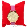 Picture of CRB014 La Basic - Gold-Purple Leather Strap Watch by Charlotte Raffaelli for Women - 1 Pc Watch