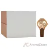Picture of CRB015 La Basic - Rose Gold-Brown Leather Strap Watch by Charlotte Raffaelli for Women - 1 Pc Watch
