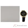 Picture of CRB016 La Basic - Gold-Black Leather Strap Watch by Charlotte Raffaelli for Women - 1 Pc Watch