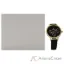 Picture of CRB016 La Basic - Gold-Black Leather Strap Watch by Charlotte Raffaelli for Women - 1 Pc Watch