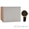 Picture of CRB016 La Basic - Gold-Black Leather Strap Watch by Charlotte Raffaelli for Women - 1 Pc Watch