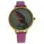 Picture of CRF005 La Florale - Gold/Rose Leather Strap Watch by Charlotte Raffaelli for Women - 1 Pc Watch