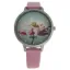 Picture of CRF007 La Florale - Silver/Rose Leather Strap Watch by Charlotte Raffaelli for Women - 1 Pc Watch