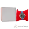 Picture of CRR007 La Romance - Silver-Blue Leather Strap Watch by Charlotte Raffaelli for Women - 1 Pc Watch