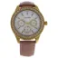 Picture of LV2078 Gold/Cream Leather Strap Watch by Louis Villiers for Women - 1 Pc Watch