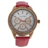 Picture of LV2079 Rose Gold/Pink Leather Strap Watch by Louis Villiers for Women - 1 Pc Watch