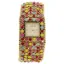 Picture of MSHMAR Marilyn - Gold/Multicolor Stainless Steel Bracelet Watch by Manoush for Women - 1 Pc Watch