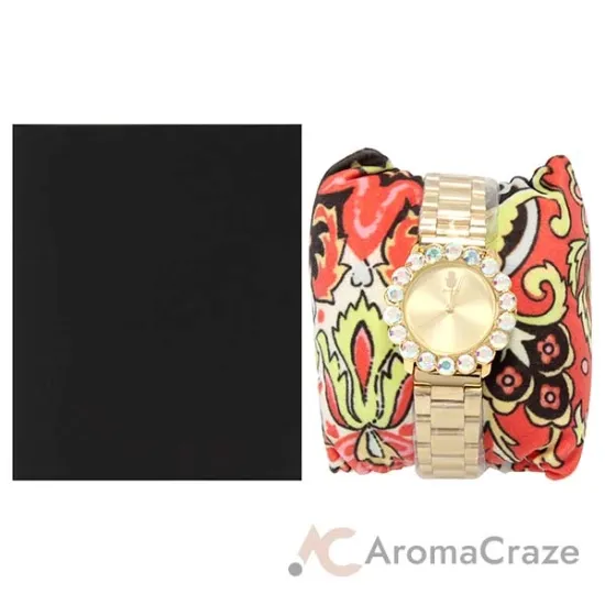 Picture of MSHSCG-2 Scarlett - Gold Stainless Steel Bracelet Watch by Manoush for Women - 1 Pc Watch