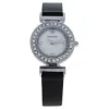 Picture of REDL3 Silver/Black Leather Strap Watch by Jean Bellecour for Women - 1 Pc Watch