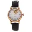 Picture of REDM1 Rose Gold/Brown Leather Strap Watch by Jean Bellecour for Women - 1 Pc Watch